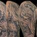 tattoo galleries/ - black and gray flower half sleeve 